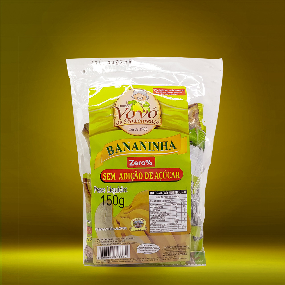 [8332040499] BANANINHA SEM ACUCAR 150G