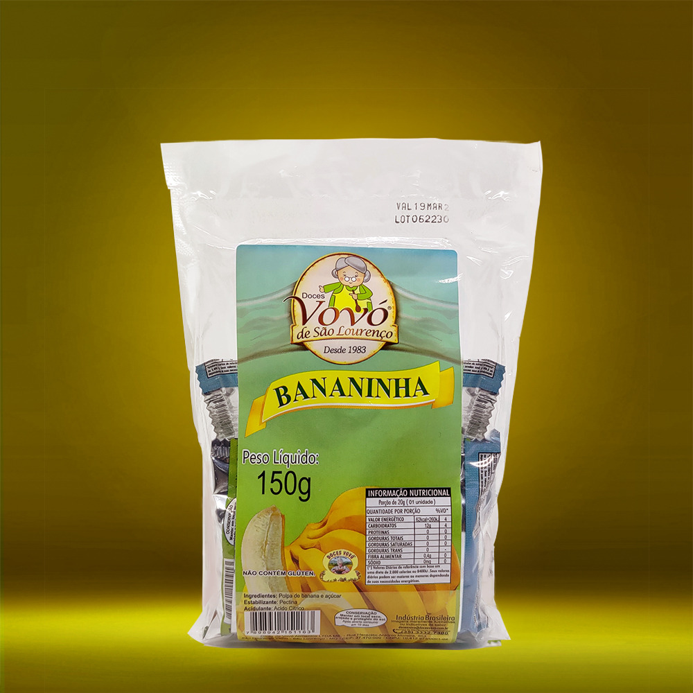 [8332040495] BANANINHA COM ACUCAR 150G
