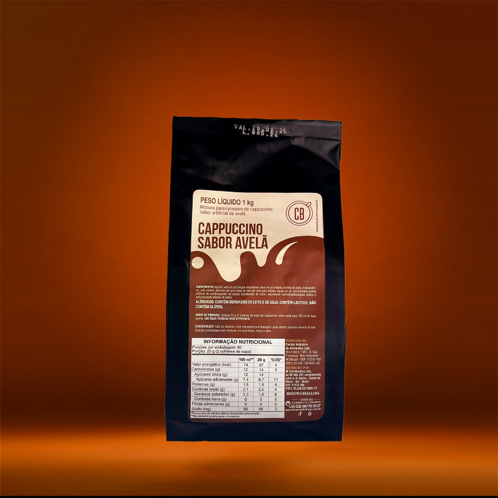 [8332040656] CAPPUCCINO SABOR AVELA CB TO GO 1KG