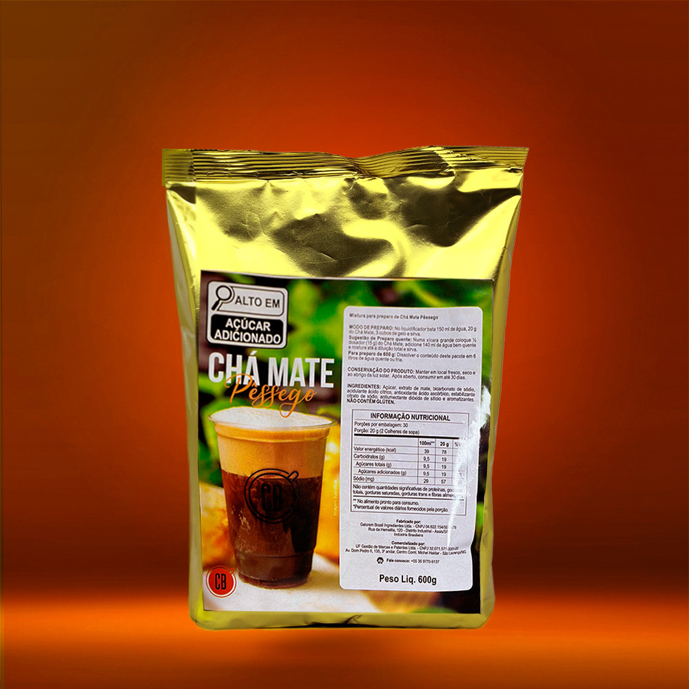 [8332040690] CHA MATE DE PESSEGO 600G CB TO GO